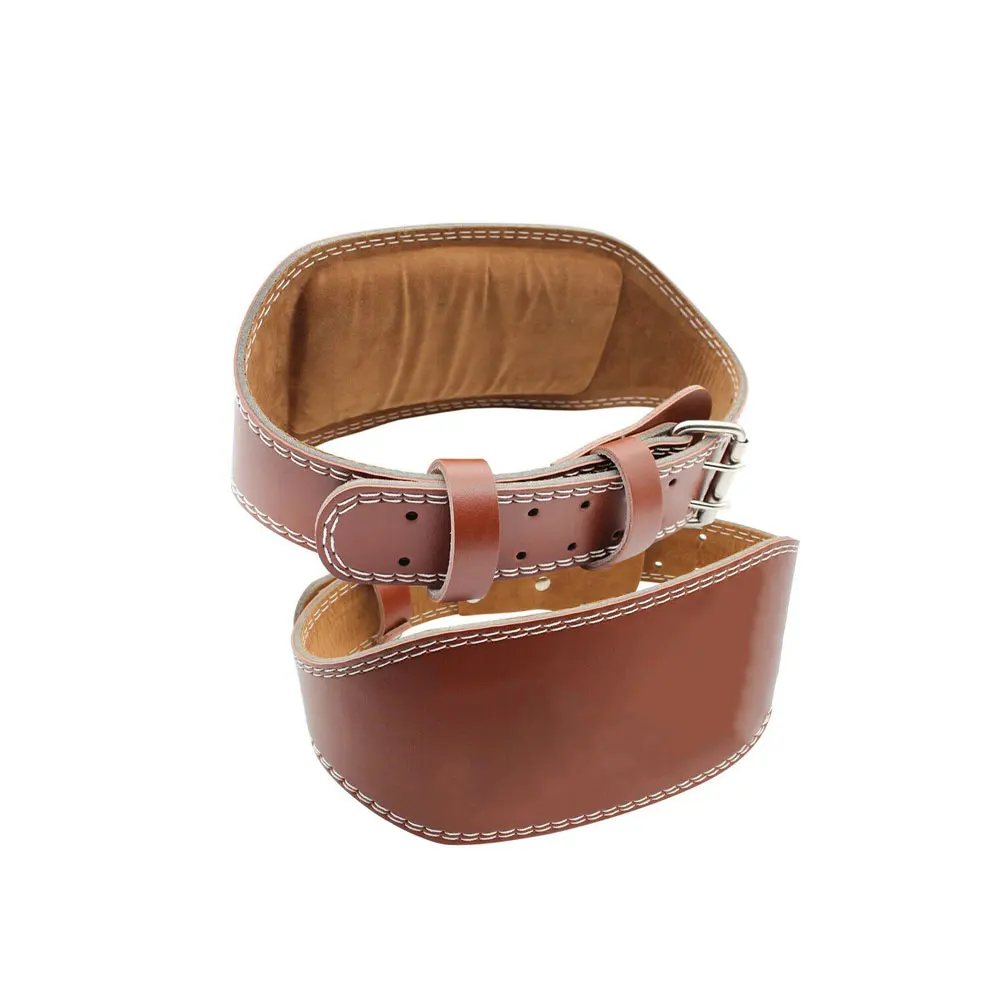 Durable Custom Weight Lifting Belt Powerlifting Cowhide Leather Gym Belt