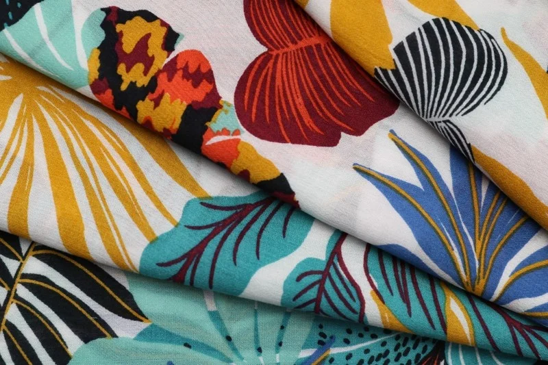 
Custom Design Floral Printed Viscose Fabric 100% Viscose Fabric 