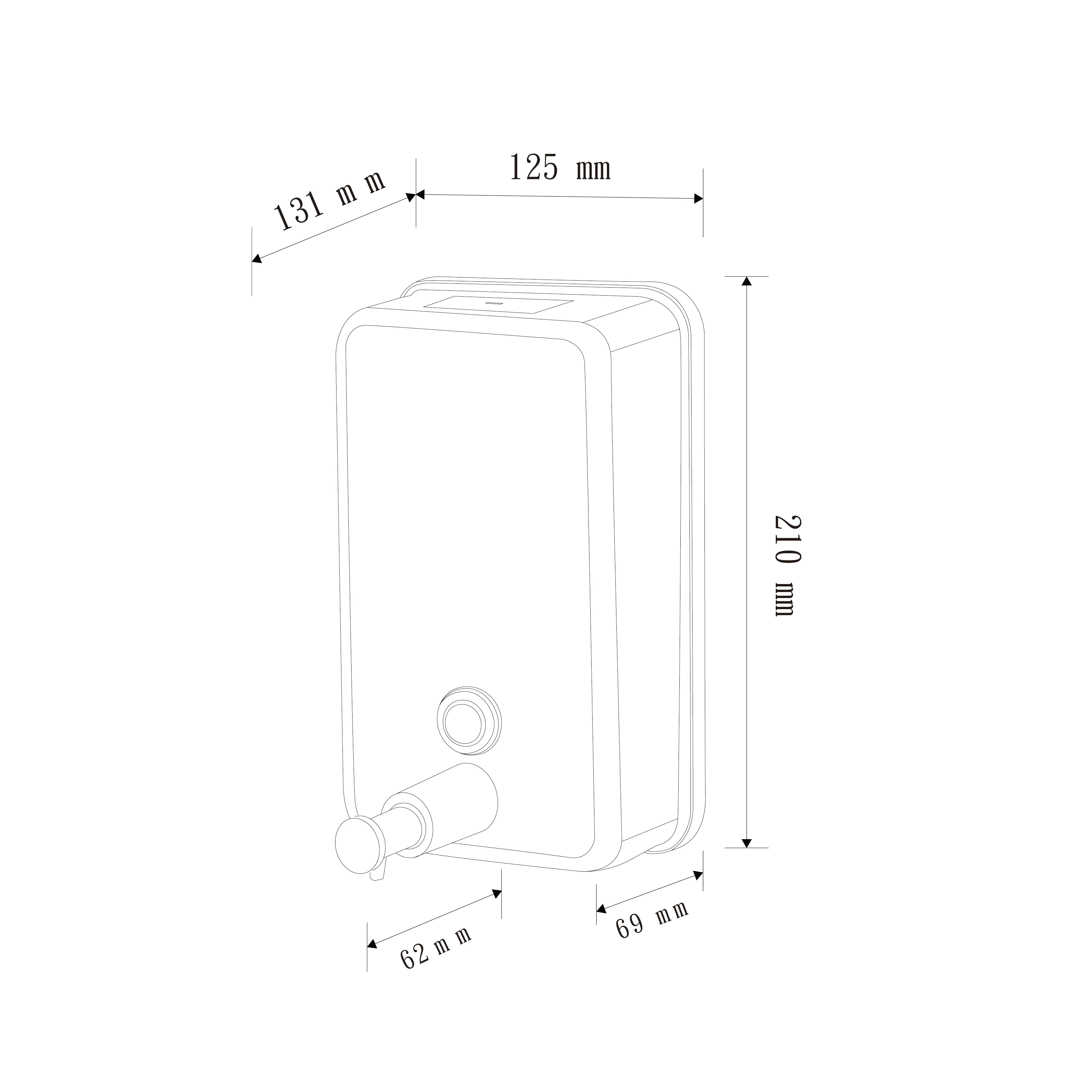 2022 Stainless Steel Manual Soap Dispenser from Taiwan