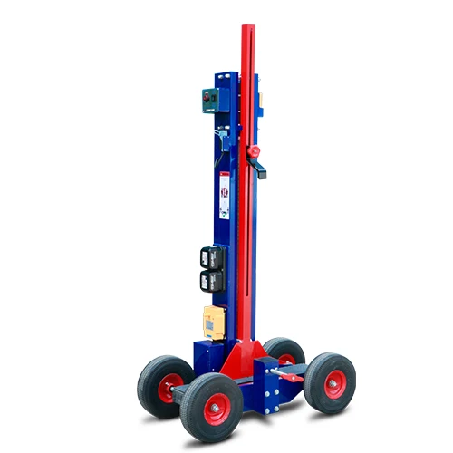  Транспортировка и подъем каменной плиты с тележкой