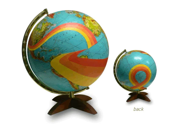 New Vintage World Globe With Stand Classic Design Rotating Earth Globe High Quality Desktop Metal Globe With Stand