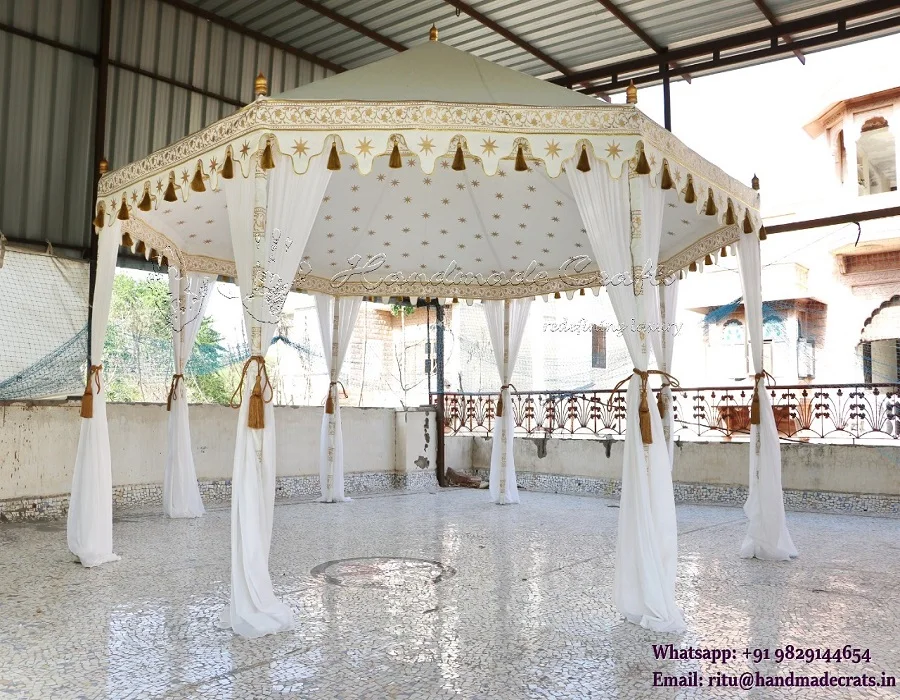 
Hot Selling 5m canvas white pavilion tent 