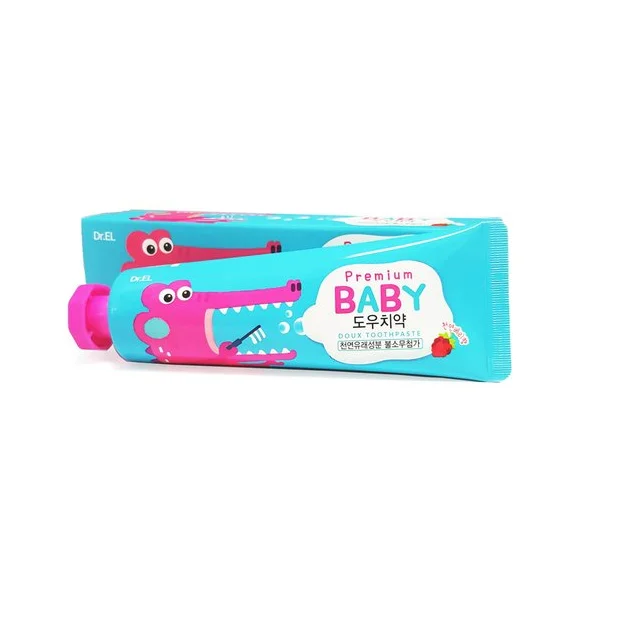 
Korean ER.EL Kids baby non fluorine organic toothpaste teeth whitener whitening toothpaste 