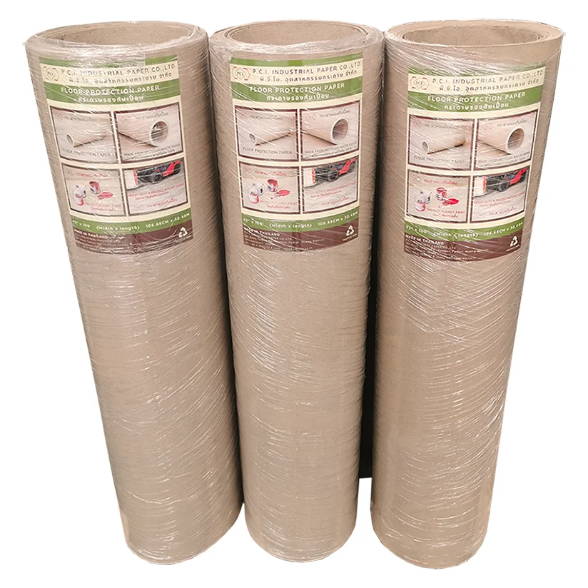 P.C.I. Brand Brown Floor Covering Paper Regular Size 42 in.* 100 ft. to Prevent Floor and Surfaces while Painting