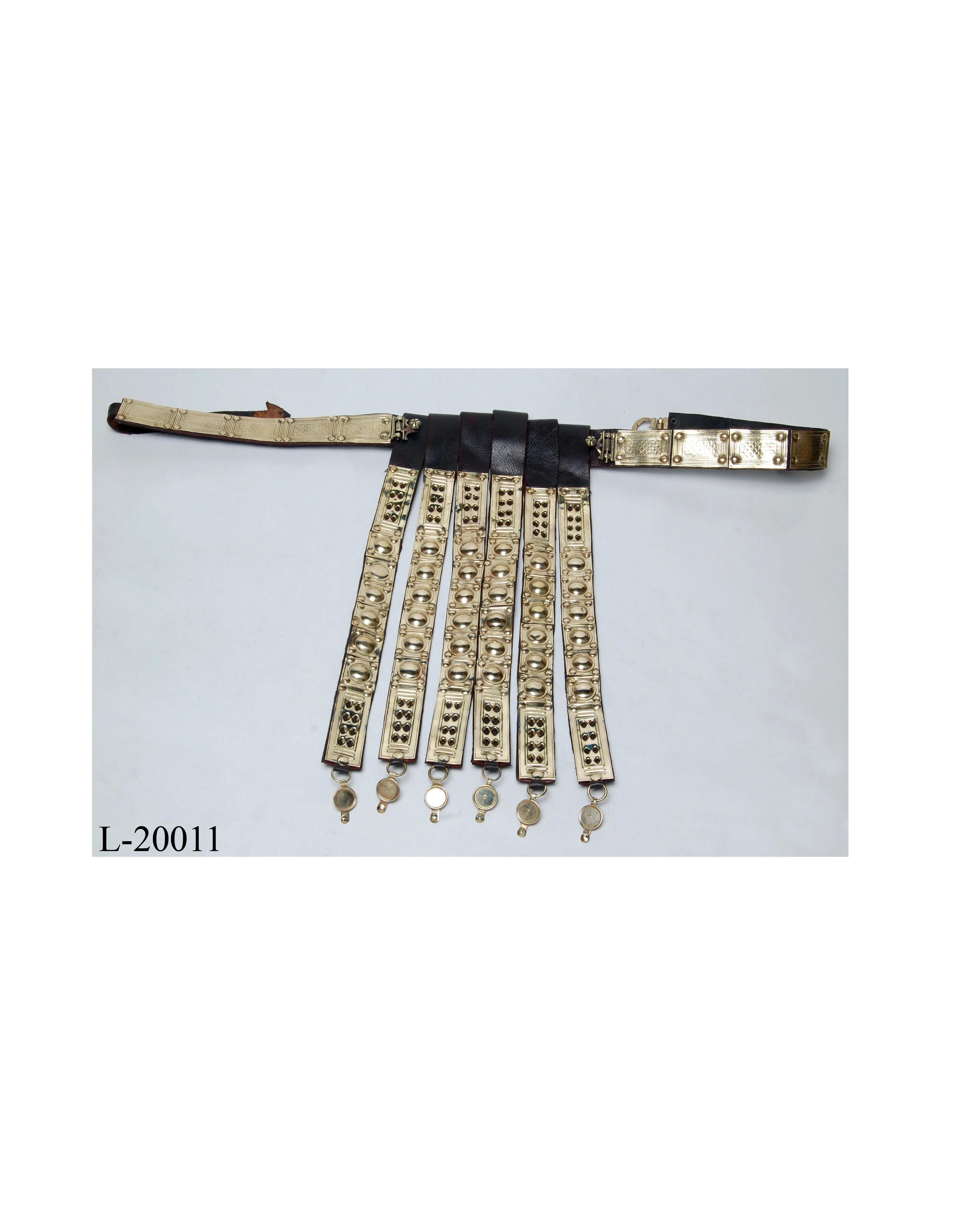 Best quality medieval leather armor belt with brass fitting Supplier