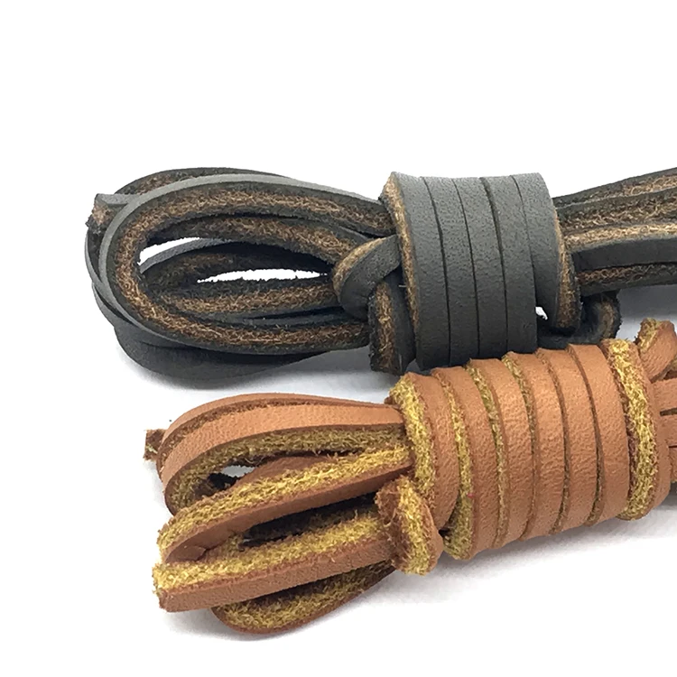 Manufacturing Wholesale custom made shoe laces leather