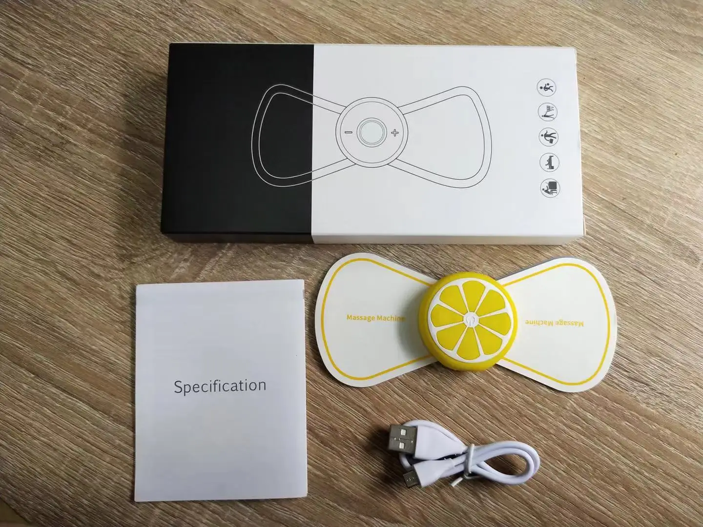 mini tens EMS massager butterfly design body muscle massager for pain relief WE-02