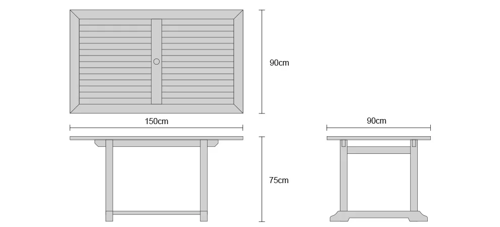 Solid Teak Wood Dining Table Set Garden Furniture