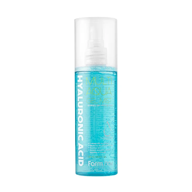 FARMSTAY Гиалуроновая кислота MULTI AQUA GEL MIST - CPNP Сделано в Корее косметика-пополнение влаги эссенция типа желе витамин