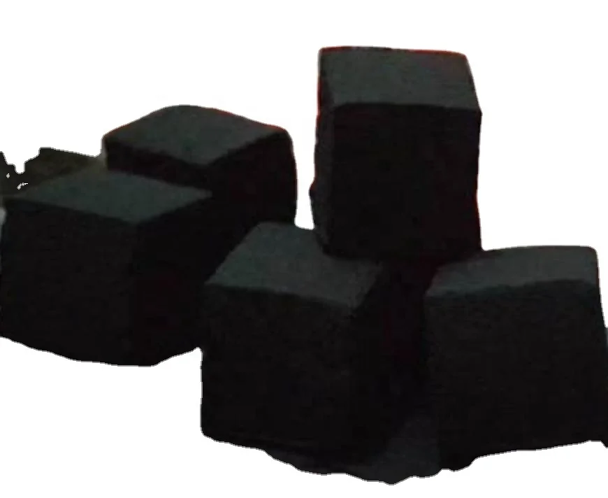 
 Кубический брикет для кальяна из Индонезии, лучшее качество, белый пепепельный сильный уголь, 100% чистый кокосовый уголь  