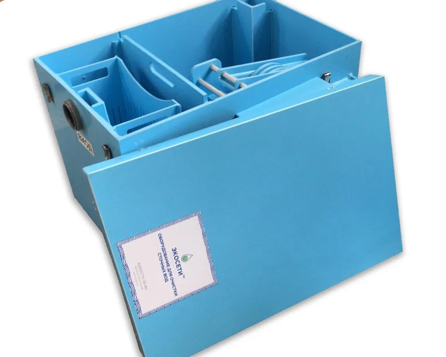 Полипропиленовая смазочная ловушка 420*320*370 мм OV 0,5-25 «автоматическая сборка» для кафе