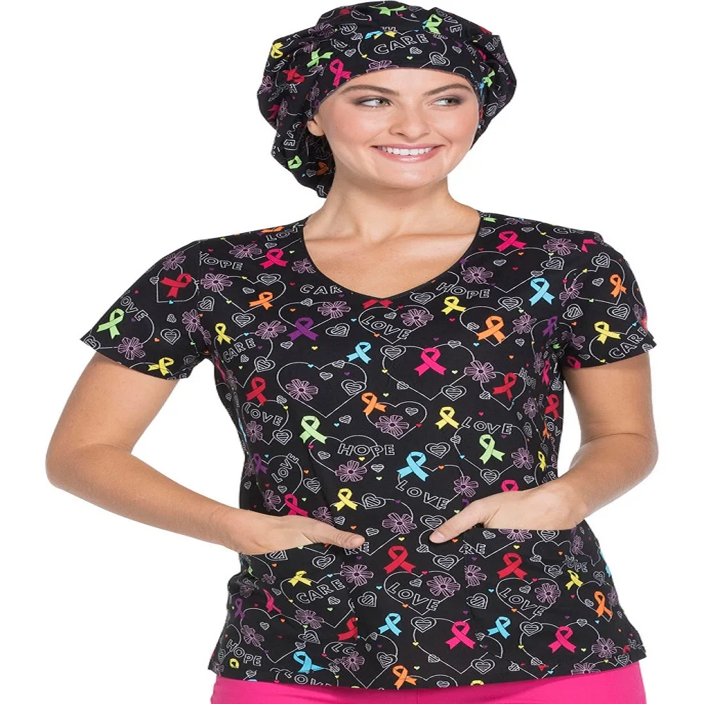 
Fashionable New Style Colorful Nursing Scrub Suits Printed 