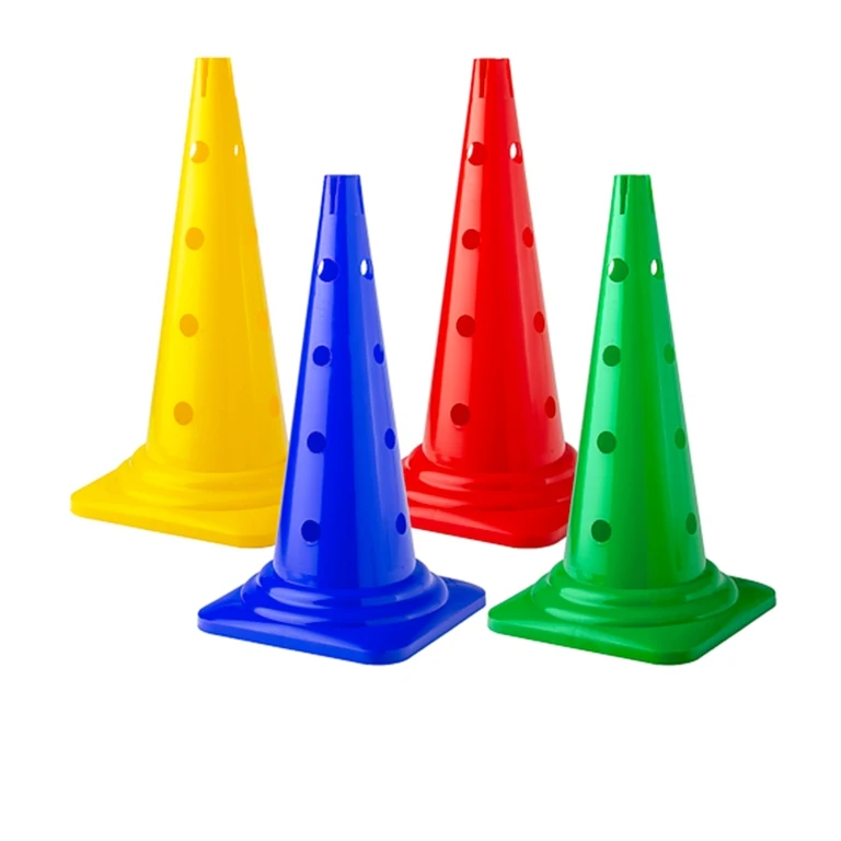 Soccer marking cones in 18 inches with superior stability and strong base available in different sizes and colors