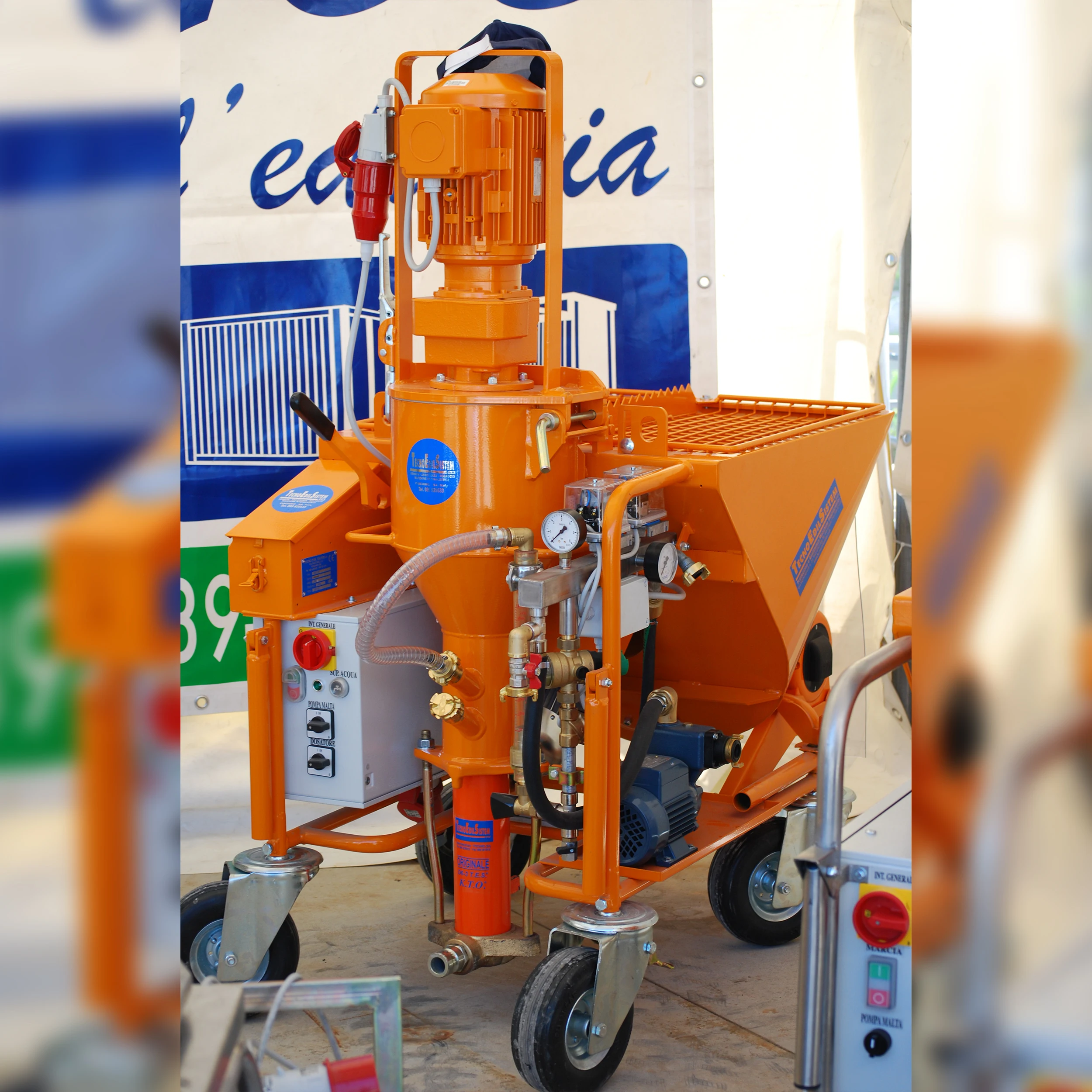 high Italian quality MORTAR PLASTERING MACHINES FOR  PLASTER  AND CONCRETE MAC 97 400V