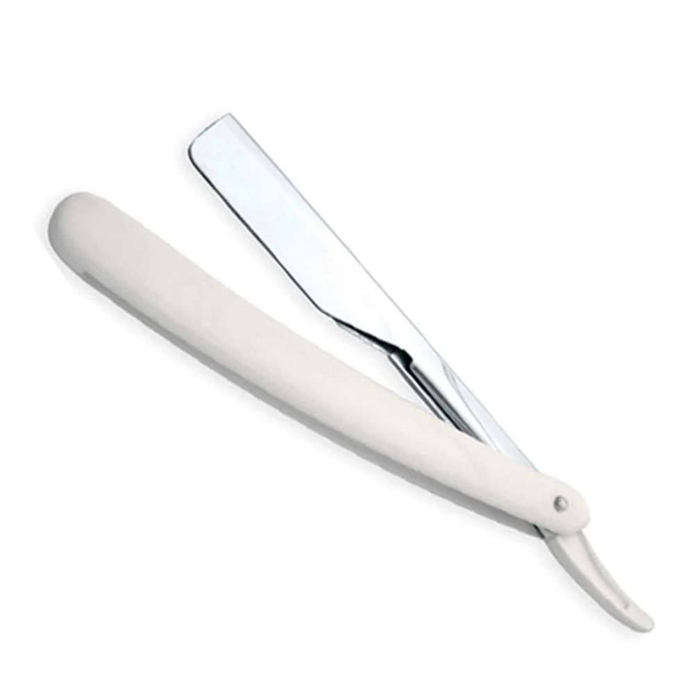 Professional Manual Shaver Straight Edge Stainless Steel Sharp Fold Able Razor With 5 Blade