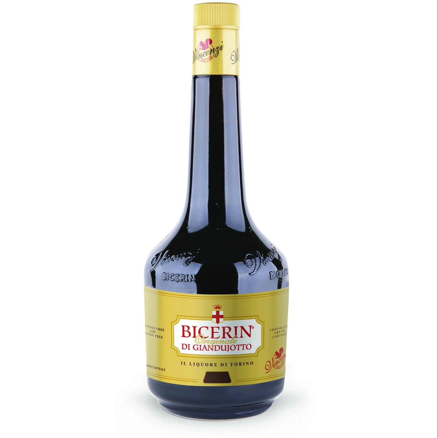 Made in Italy Italian Vincenzi 70 cl Bicerin Original of Giandujotto chocolate liqueur