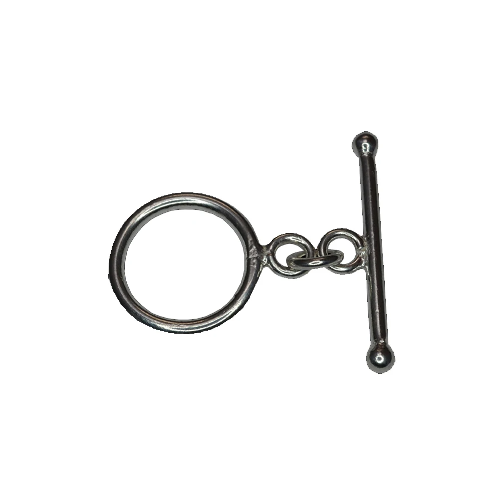 Wholesale 925 Sterling Silver 10mm Toggle Bracelet Clasp High Quality Jewelry Making Findings Chain Type