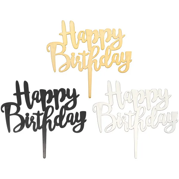 
Happy Birthday Candle Holder 12/PKG Cake Decoration pic,plac,layon 