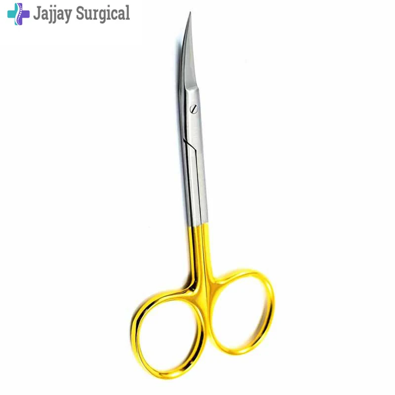 Немецкие нержавеющие ножницы Iris изогнутые или прямые TC супер резные тонкие золотые ручные