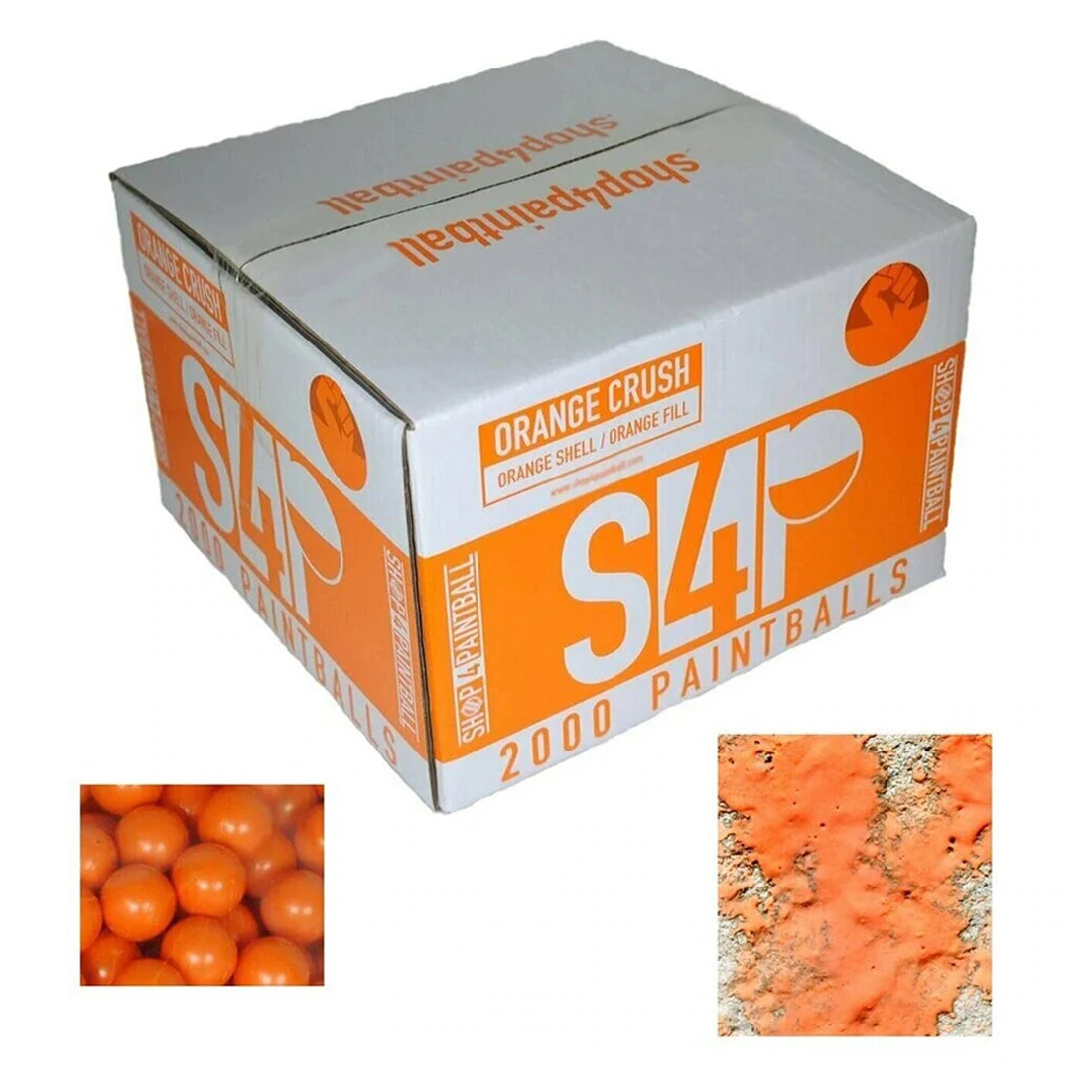 Shop4Paintball - General Play .68 Caliber Scenario/General Play Paintballs - Orange Crush 500 rounds