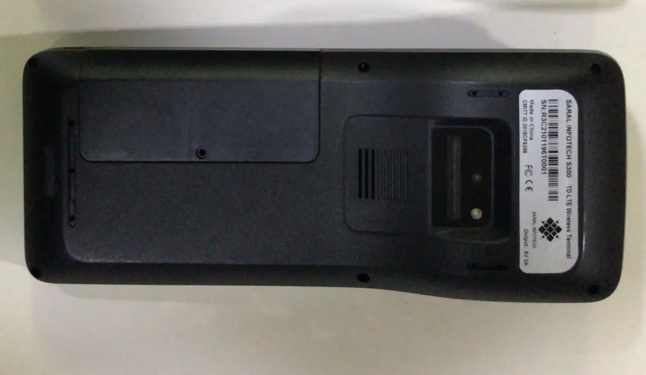 Optical Biometric Fingerprint reader Handheld Android 9.0 POS Terminal NFC 2D Barcode scanner