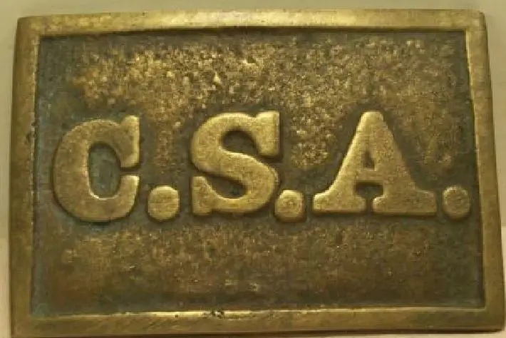 Гражданская война CS CSA Конфедерации зачислен на местах ремень овальная привести заполнены
