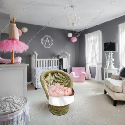 Хит продаж бамбуковая корзина для хранения портативная и дешевая фотосъемки новорожденных с натуральным плетеным дизайном