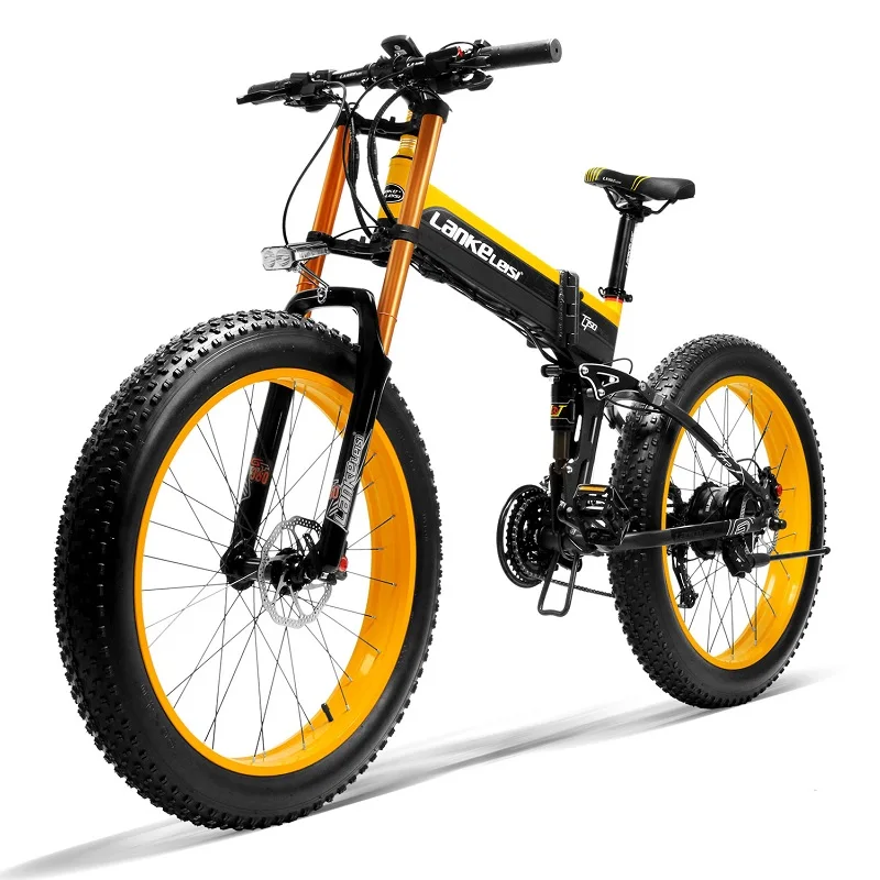 1000W 48V Power E Bike Folding Snow Fat bike 26 Inch High Speed mountain electric bicycle