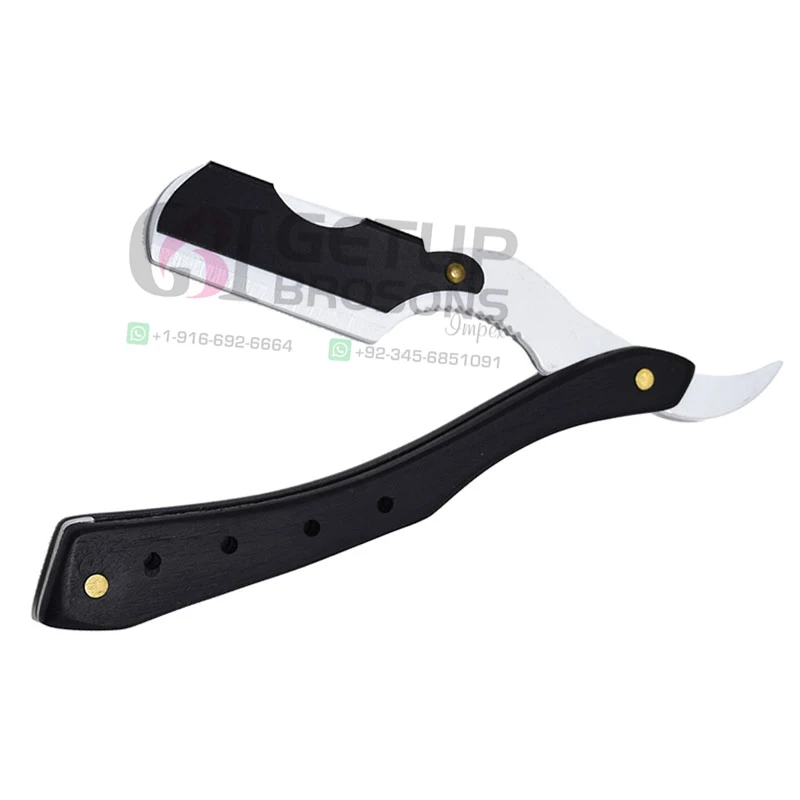 Top Quality Straight Razor Folding Barbershop Straight Blade Shaving Razor Double Edge Razor
