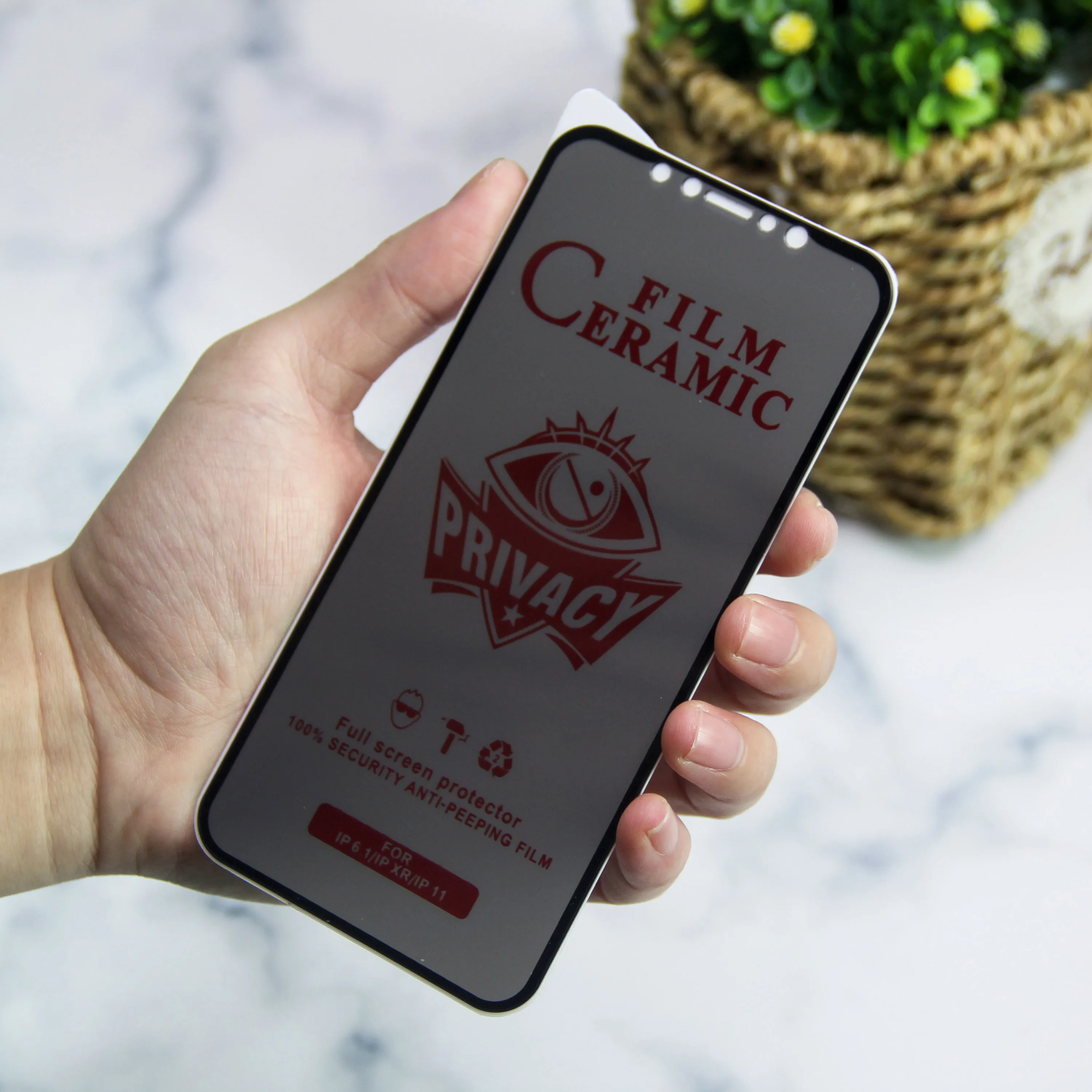 Privacy Screen Protector Anti Spy Privacy Ceramic Film Mobile Screen Protector for iphone Samsung Huawei 13 12 11 se 3