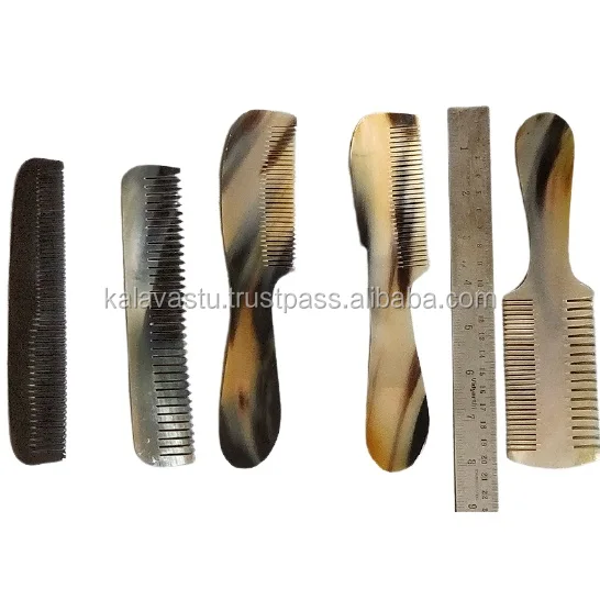 Handmade Natural Horn Combs Novelty Gifts for Hair Care-Peines de Huesos de Animales