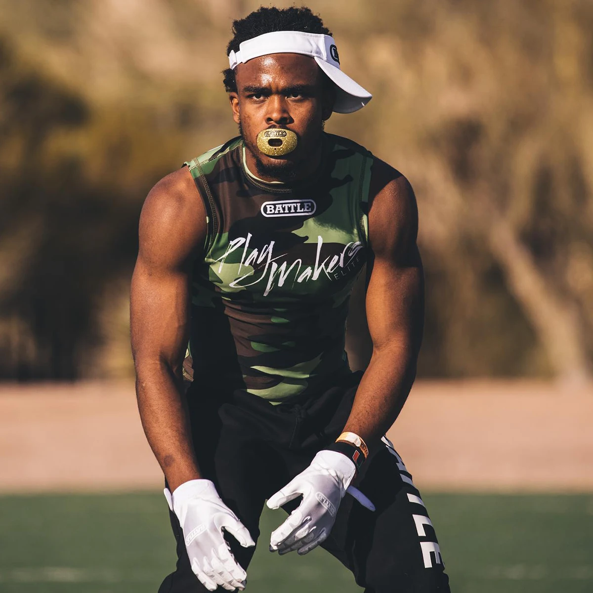 
American Football Lip Mouthguard Eva Rubber Material 