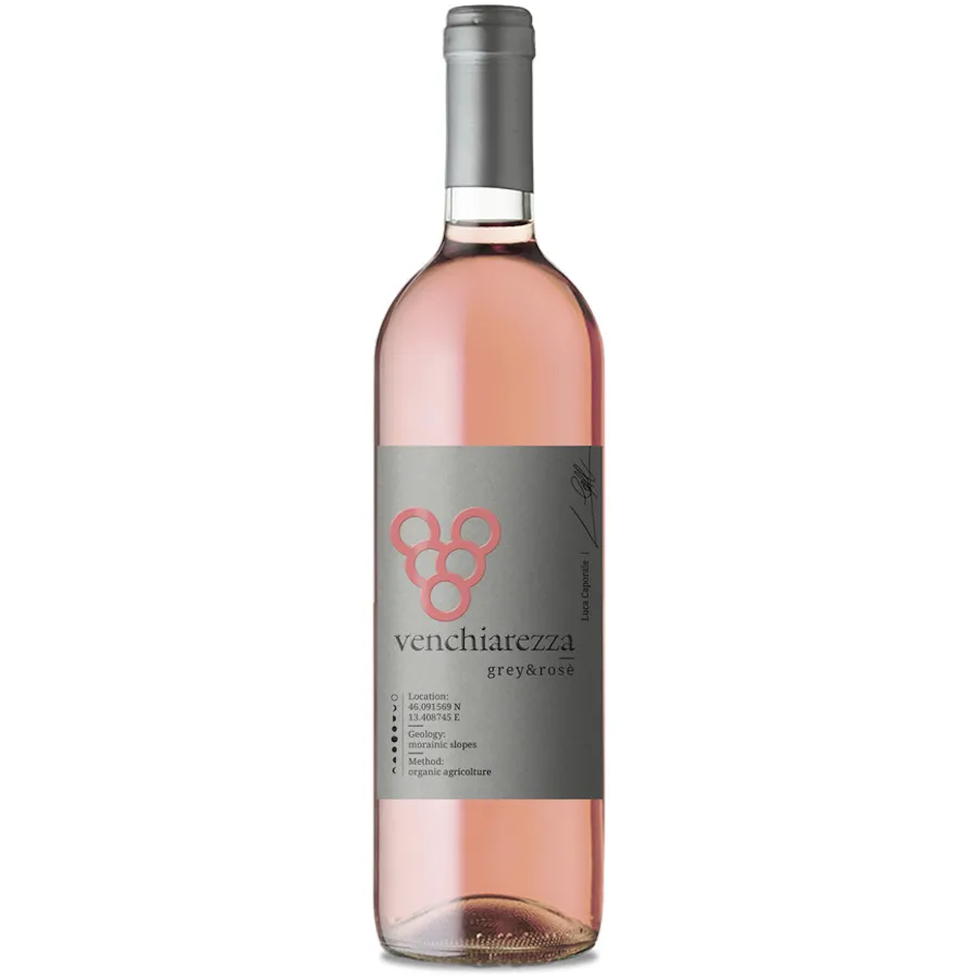 High Quality Organic Pinot Gris Dry Rose wine 75 Cl - Grey & Rose for aperitif
