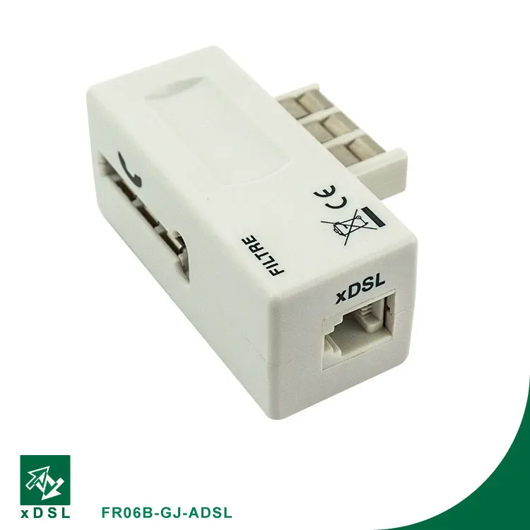 Professional xDSL Manufacturer Low Cost White POTS Splitter Filter for VDSL2