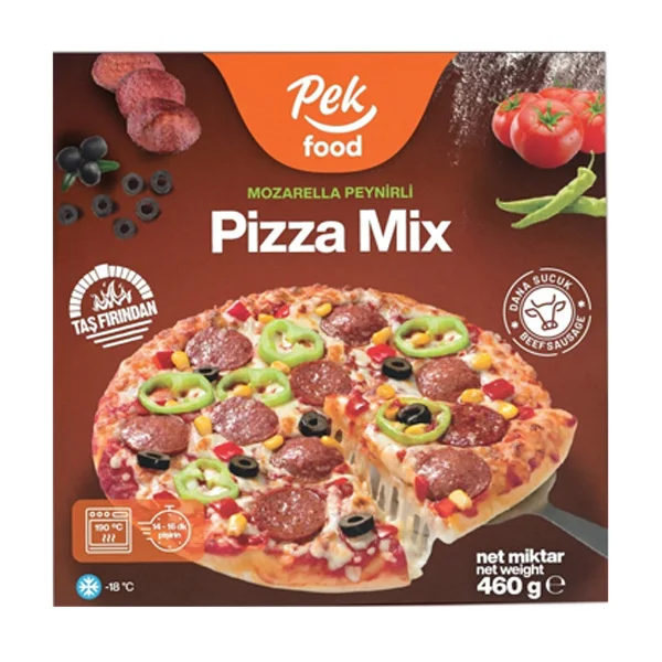 Frozen foods manufacturers Best Quality Frozen Pizza with Mozzarella Cheese 460gr Made in Turkey