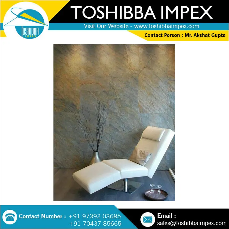 Slate Veneer Copper All Natural Indian Stone Thin Sheet SlateStone Best for Wall Cladding Stone