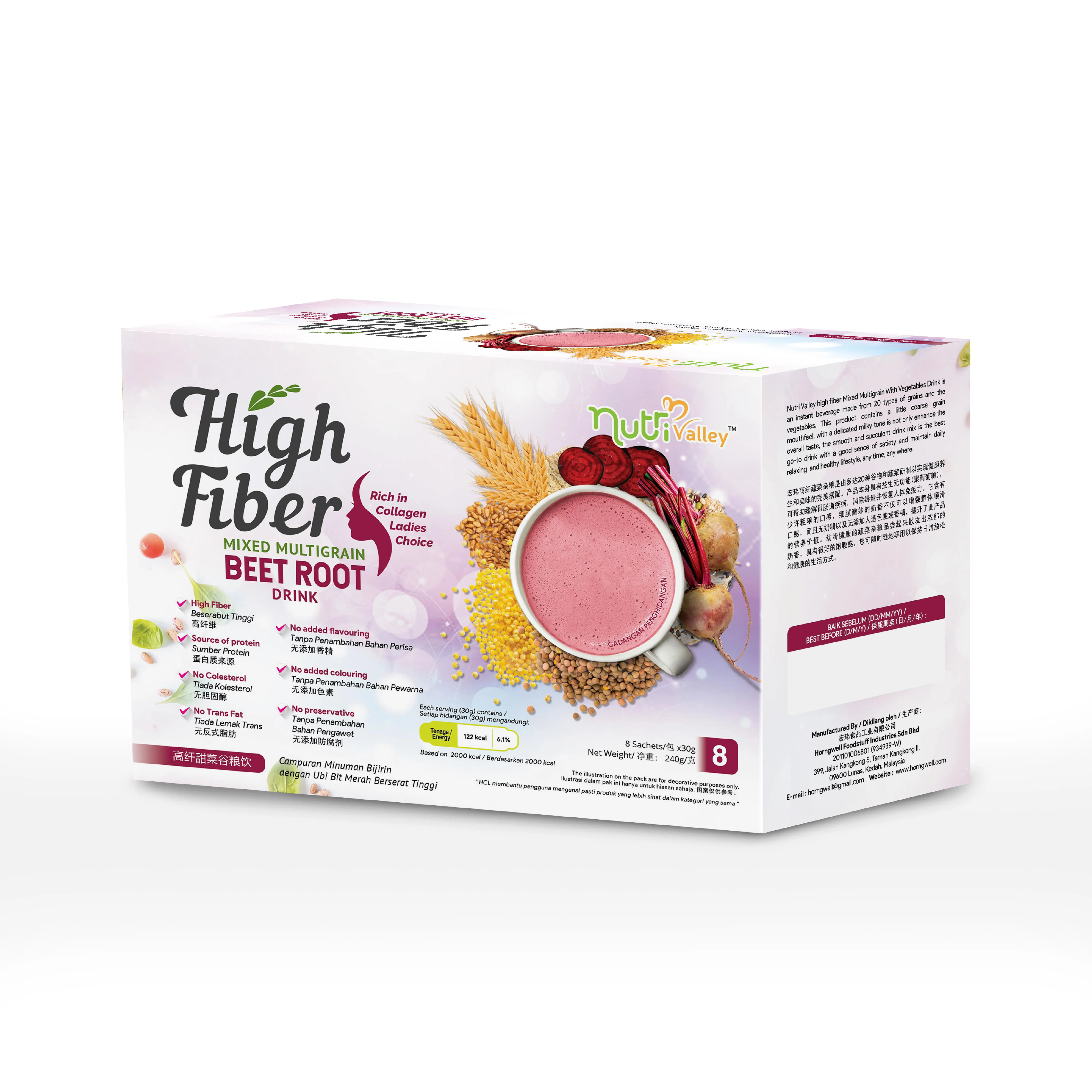 Improve Gut Health Beet Root Slimming Breakfast Grain Collagen From Malaysia