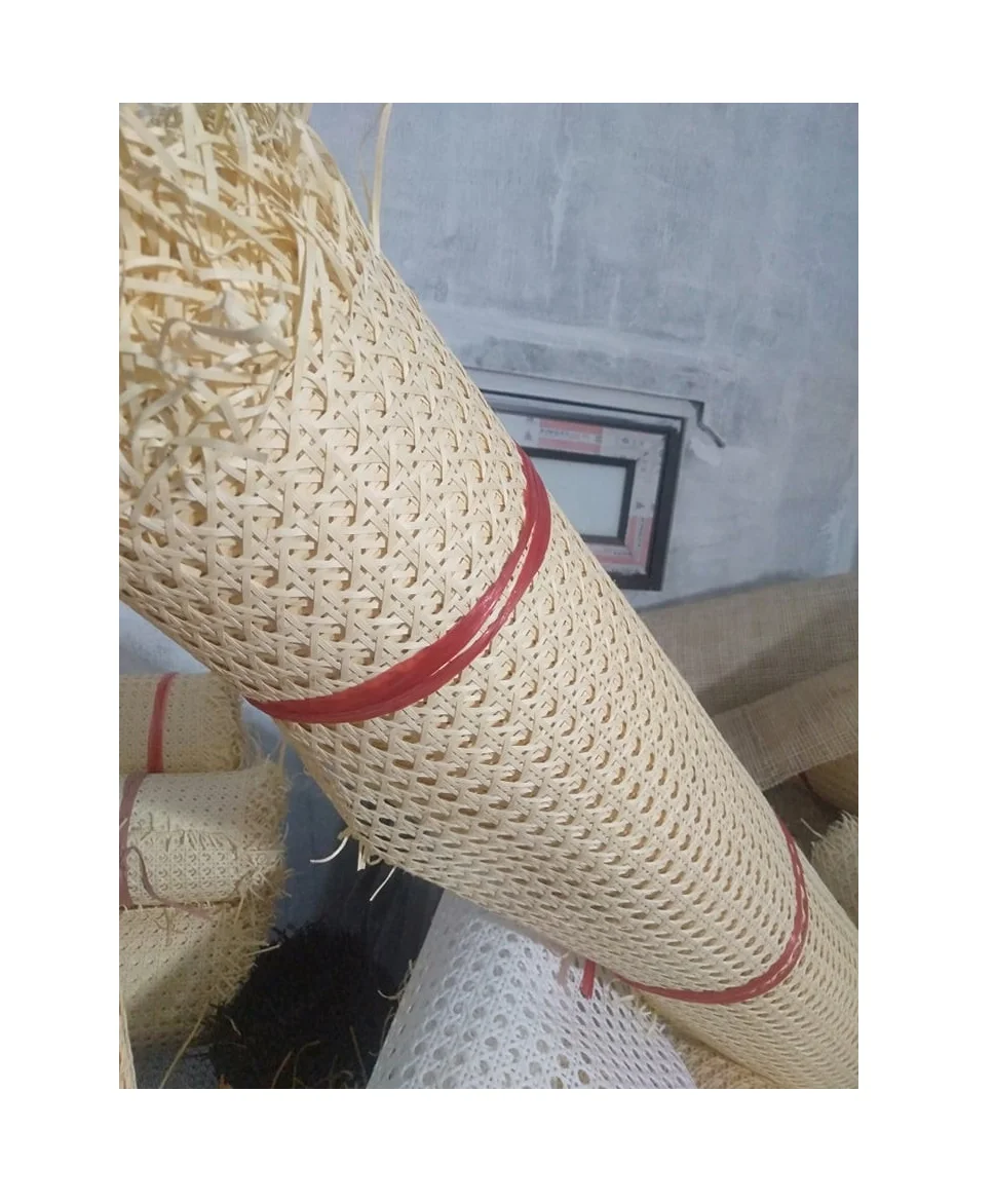 Оптовая продажа, высокое качество для изготовления стульев, ротанговый тростниковый рулон, 1/2 натуральная сетка, открытая плетеная ротанговая лента, материал 99, золотые данные