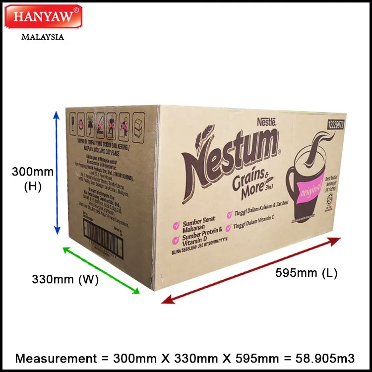 [Малайзия] Быстрая доставка + Halal сертифицированные зерна Nestum и более 3 в 1 оригинал (24x15x28 г/коробка)