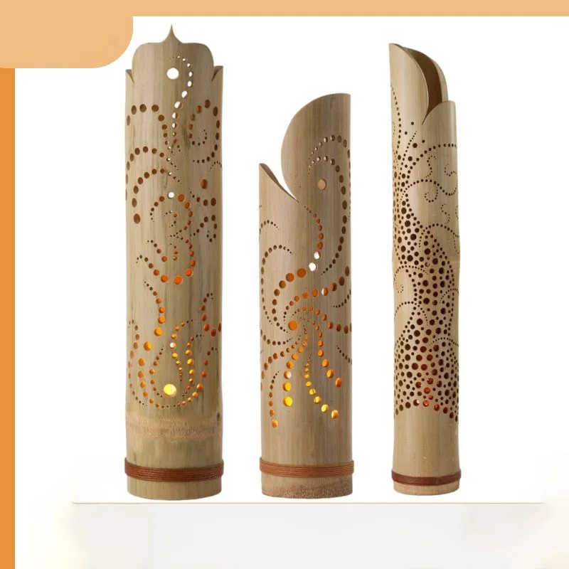  Бамбуковая настольная лампа в Европейском стиле современный минималистичный художественный дизайн прикроватная для спальни гостиной столовой