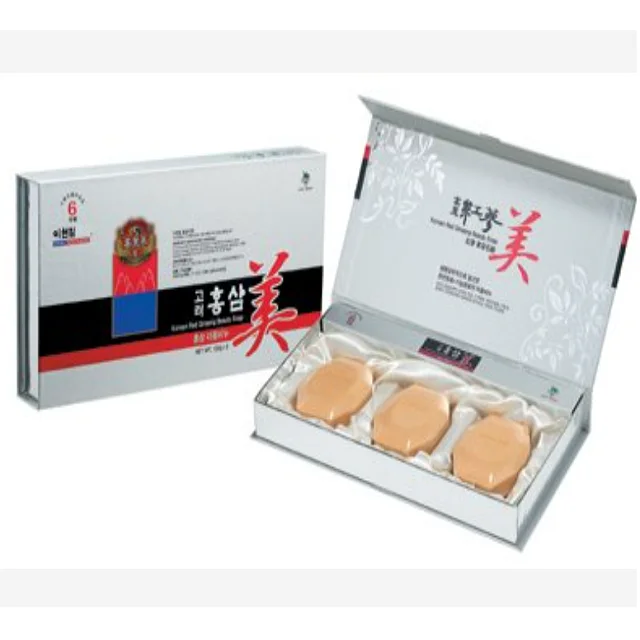 Korean Red Ginseng Beauty Soap a material for skin care soap moisturizing and acts as massaging and cleansing