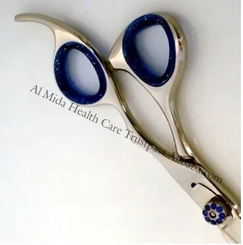 Luxury Hair Salon Scissors, Fancy Blade with Decorative Stones for Professional Stylists