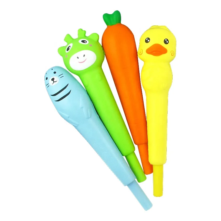 Hot Sale Promotional Kawaii Stress Relief Novel Design Squishy Gel Pens