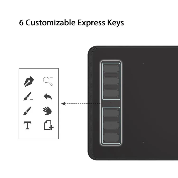 Quality Assured HUION Inspiroy H640P 0.3mm Accuracy Signature Handwriting Pad For Hospital