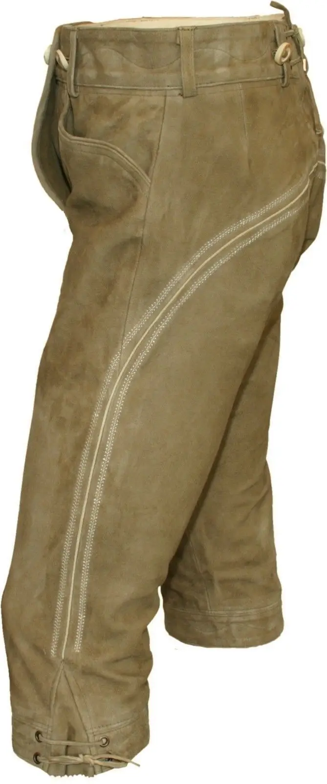 Custom New Bavarian Oktoberfest Lederhosen German Real Leather with Matching suspenders Short Traditional Pants