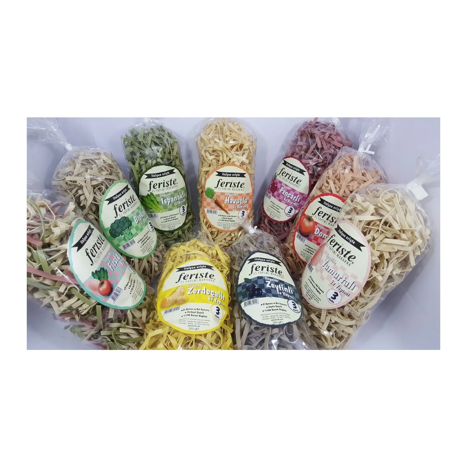 500 г натуральная чистая здоровая вкусная итальянская паста с большим количеством яиц ручная