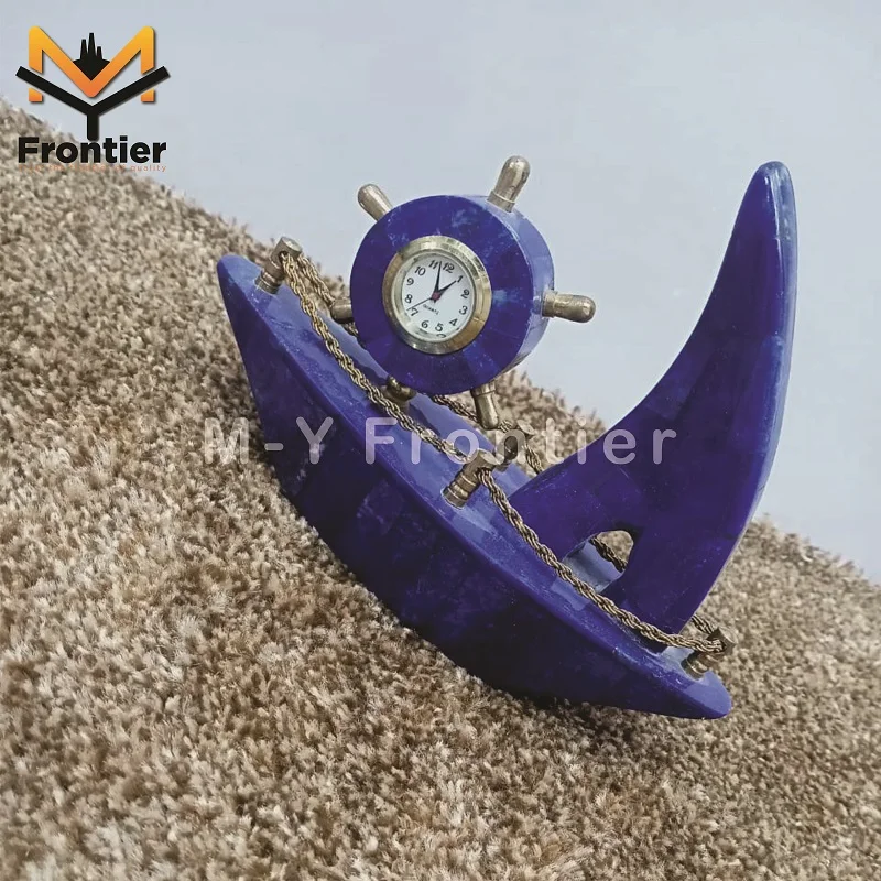 Часы ручной работы с натуральным Лазуритом, полированный Кристалл OEM, лазурит из Афганистана