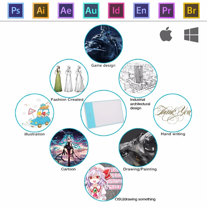 Popular HUION 420 4 Inch Electronic Graphic Signature Pad PenTablet for PC