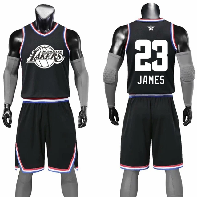 
High Quality 2019 All Star Number 23 Lebron James BasketBall Jersey Set 
