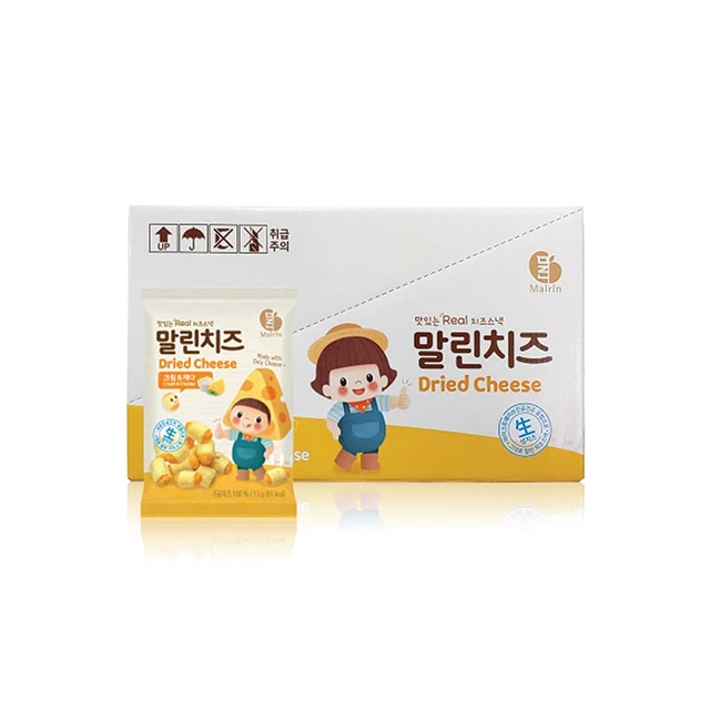 Marlin Dried Cheese Cream Made in Korea Easy to eat Snacks for whole family Savory Crispy Chewy Various Flavors